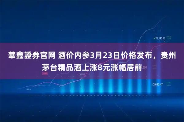 華鑫證券官网 酒价内参3月23日价格发布，贵州茅台精品酒上涨8元涨幅居前